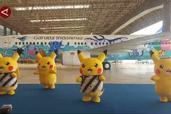 Terbang bersama Pokemon di pesawat Garuda Indonesia